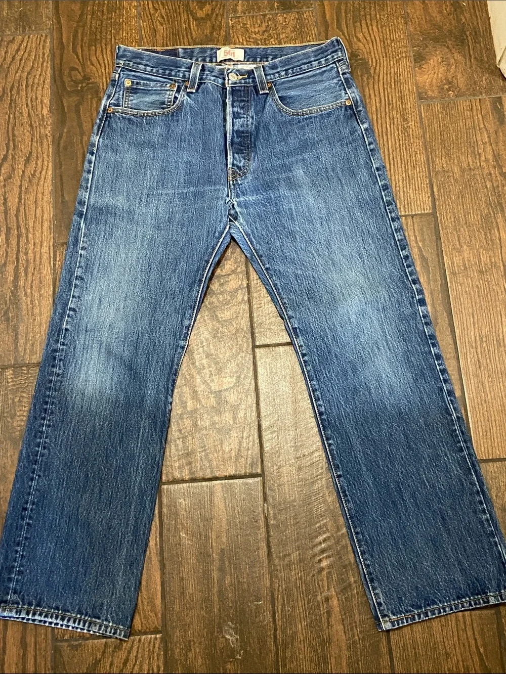Levi's 501 Classic Men's Straight Jeans in Blue Denim Size W32 L29